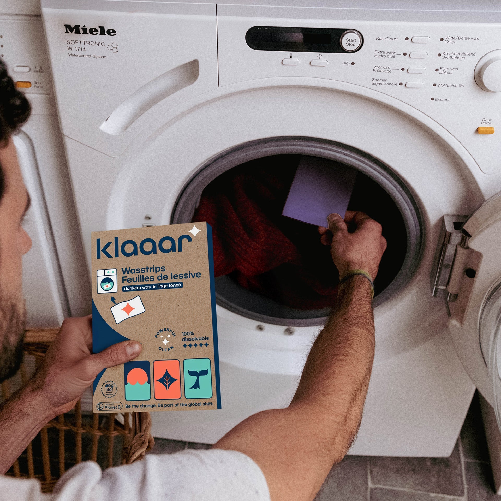 KLAAAR wasstrips voor donkere was (40 wasbeurten)