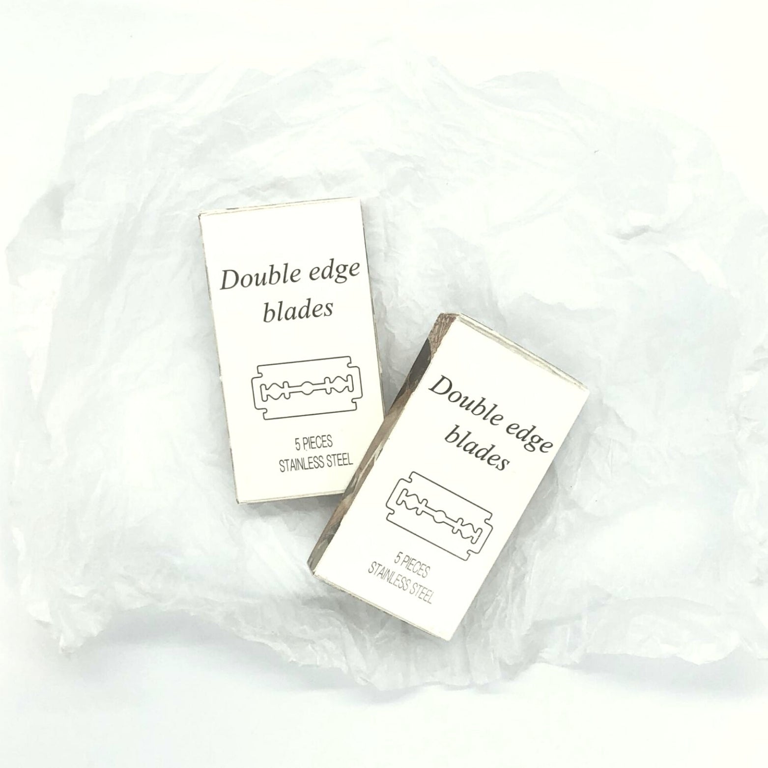 DUBBELZIJDIGE SCHEERMESJES RVS | 5 stuks